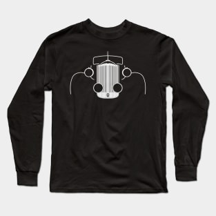 Packard Super Eight 1930s-1940s American classic car white outline graphic Long Sleeve T-Shirt